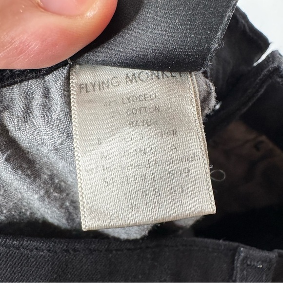 Flying Monkey Distressed Black Skinny Jeans Size 24 - Picture 6 of 6